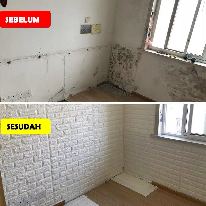 WALPAPER 3D FOAM  MOTIF BATU BATA  UK 70x77-4