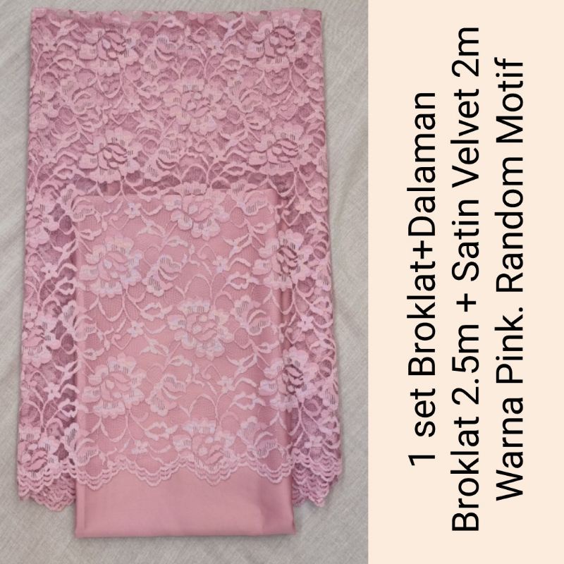 Broklat kain bruklat 1 set sama furing paket bridesmaid