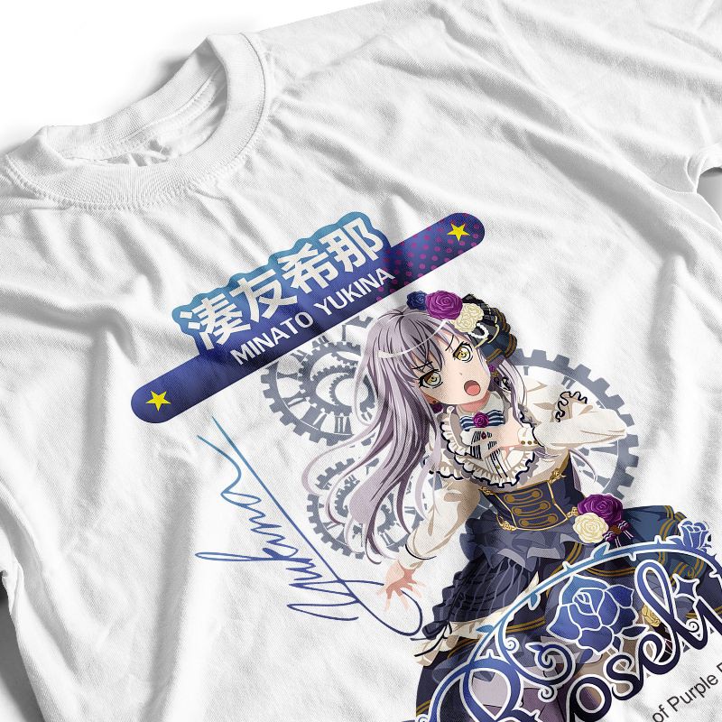 Yukina Minato Roselia White and Black T Shirt