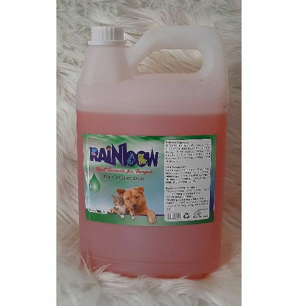 RAINBOW SHAMPO ANTI JAMUR murahh untuk anjing dan kucing ukuran 5 liter