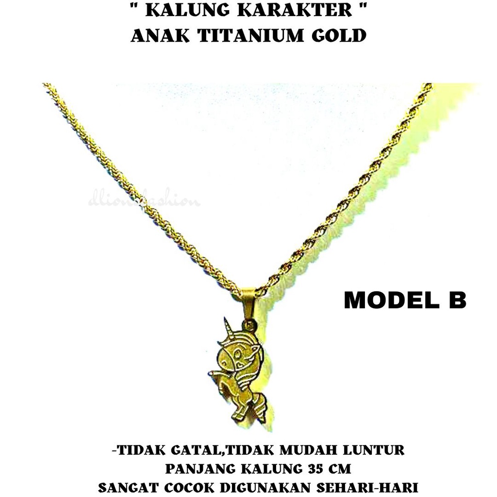 KALUNG ANAK ASLI TITANIUM,KALUNG KARAKTER ANAK TITANIUM,KALUNG ANAK TIDAK GATAL,KALUNG ANAK TIDAK LUNTUR,PANJANG 35 CM,TERSEDIA BEBERAPA PILIHAN MODEL KALUNG