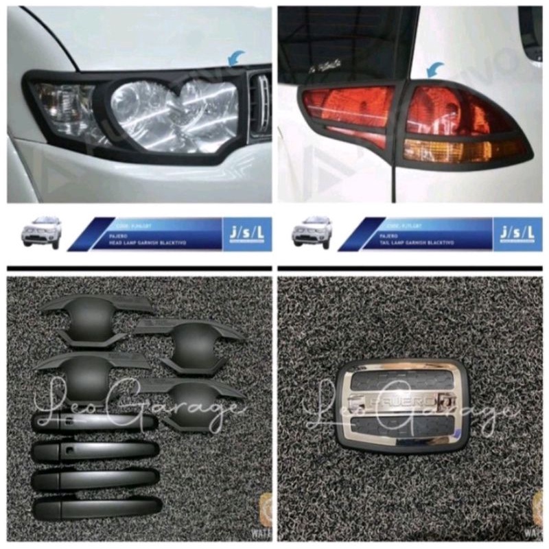 pajero sport lama 2010 2015 paket garnish mangkok outer handle tank