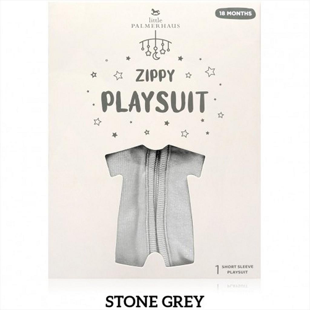 Stone Grey Little Palmerhaus  Zippy Playsuit Romper Bayi