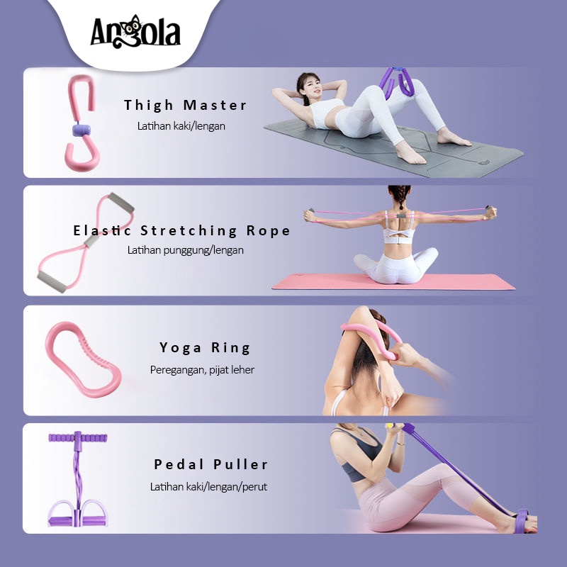 Angola Yoga S05 Alat Fitness Rumah/Alat Olahraga/Tummy Trimmer/Yoga Pilates/Gym-1