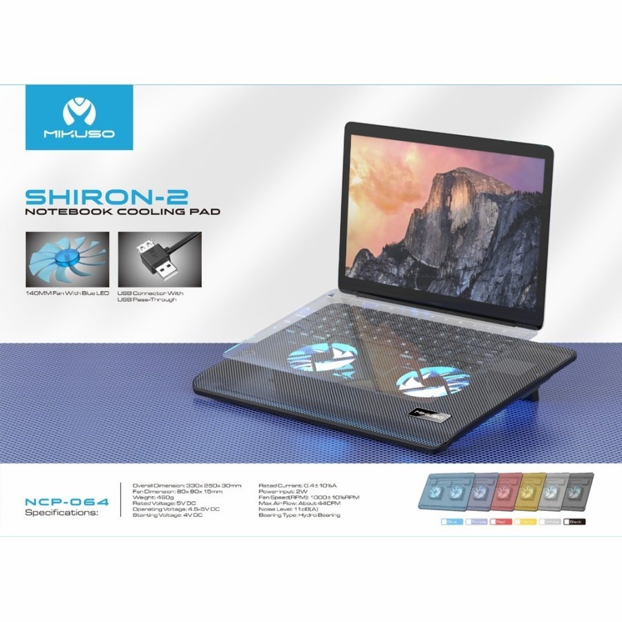 Cooler Pad Mikuso NCP-064 Shiron-2 Notebook Cooling Pad