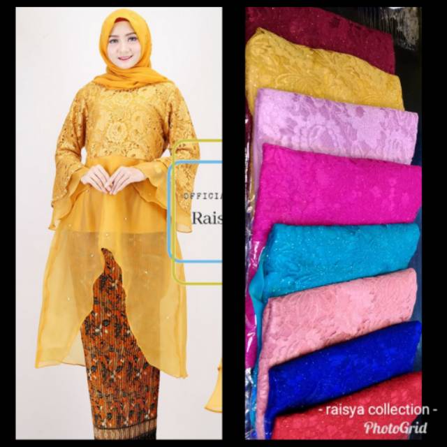 BROKAT TUNIK / BRUKAT MIX ORGANZA