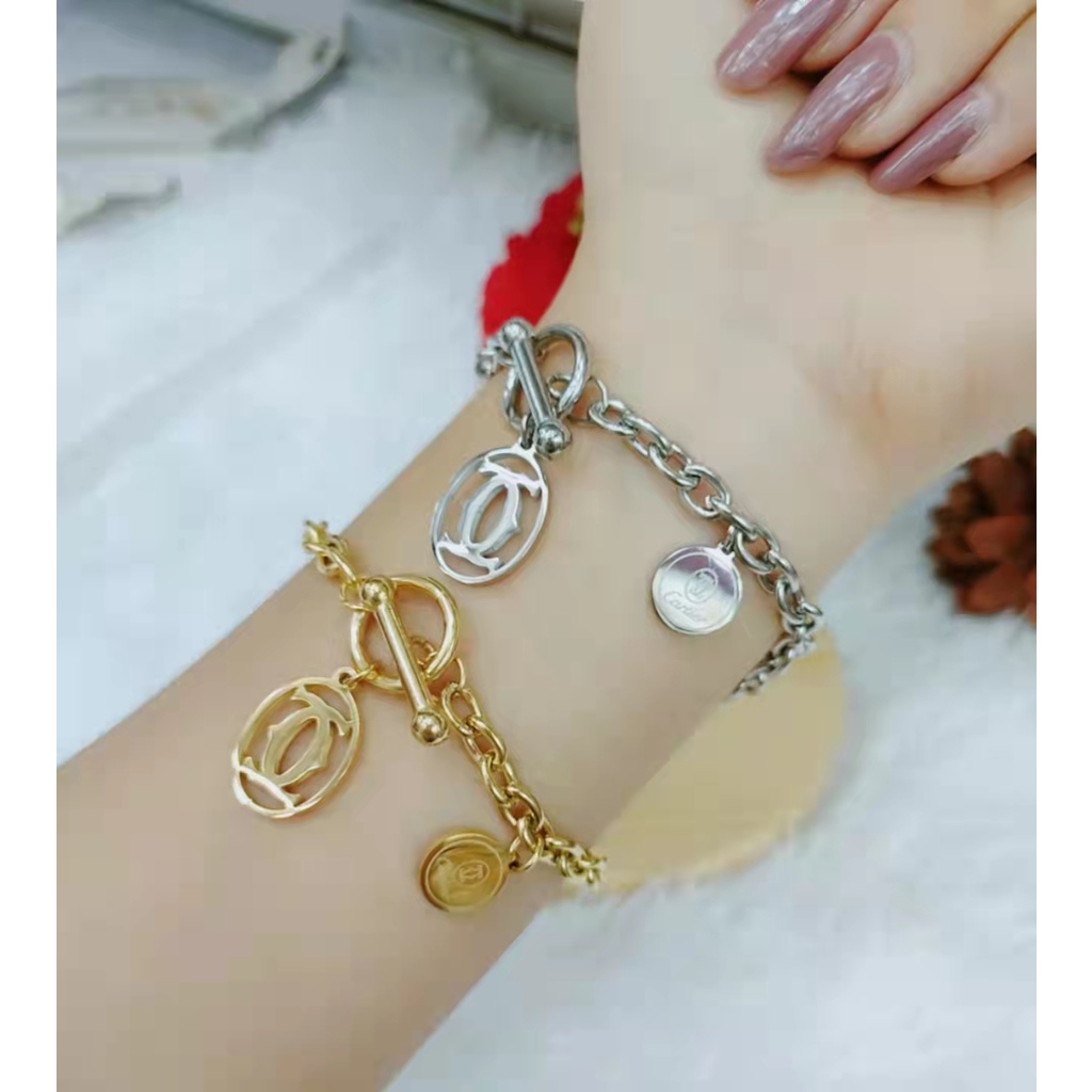 Set Perhiasan Titanium Kalung/Gelang Fashion Jewellery