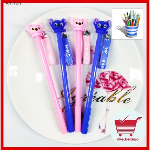 

Alat Tulis Pulpen Gel Karakter Lucu Sticth Tinta Hitam 0.5mm OK0063