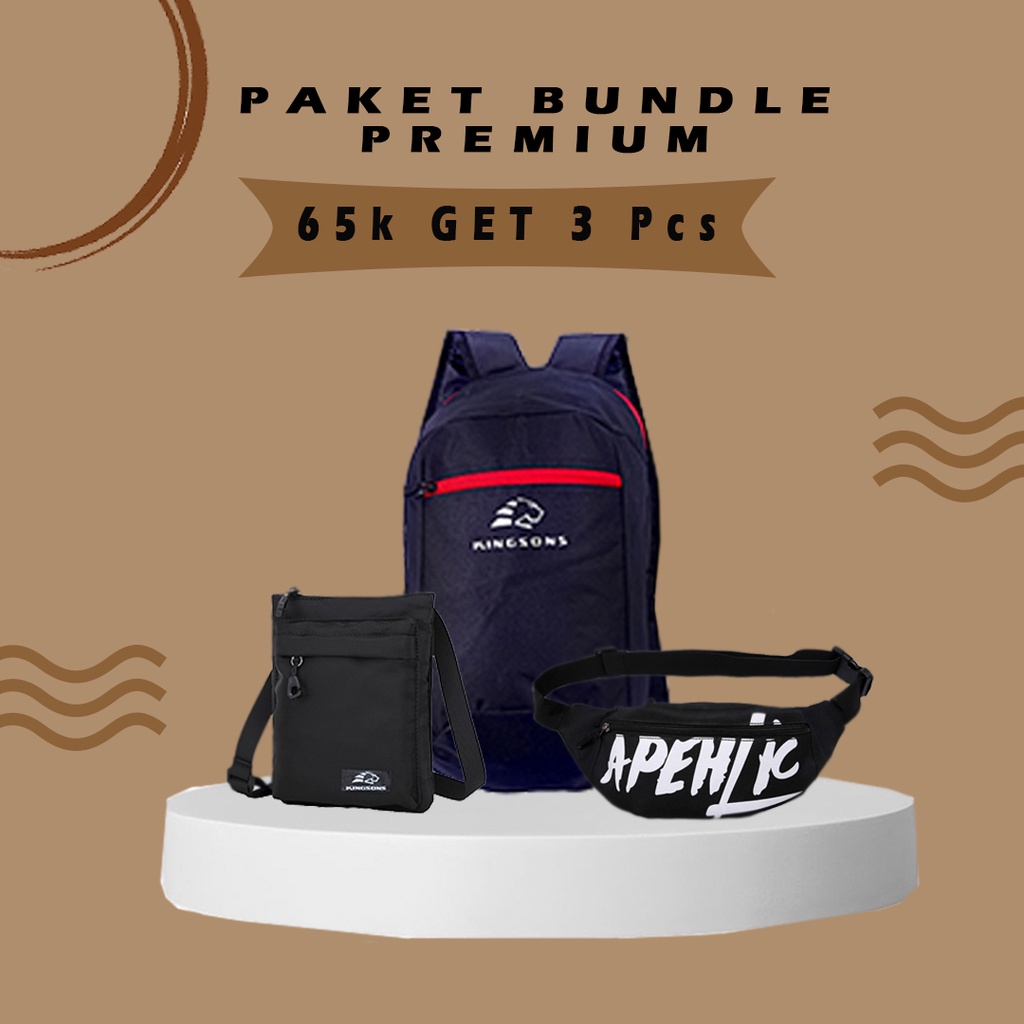 Bundle tas projek Paket 65k dapat 3pcs