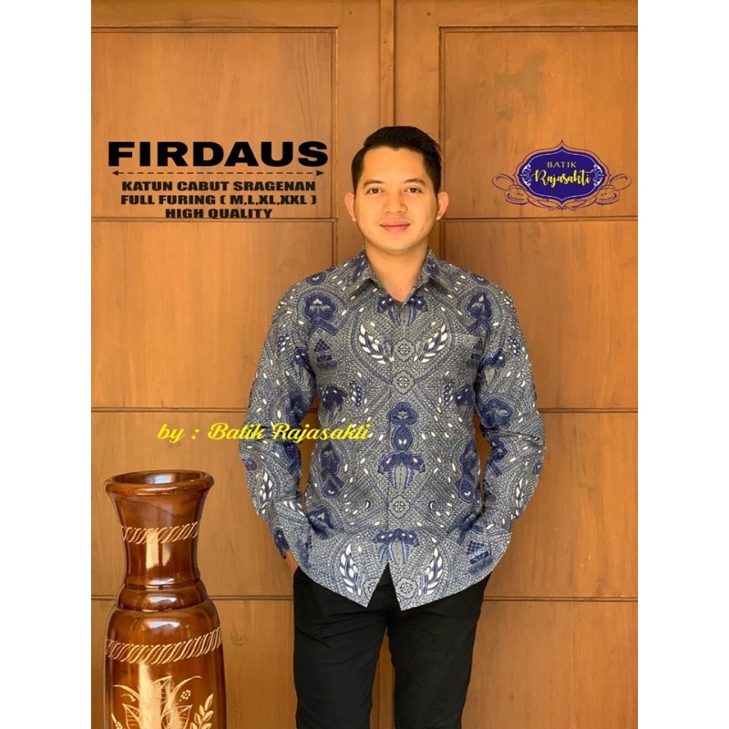 BATIK FIRDAUS FULL FURING KATUN CABUT SRAGENAN SIZE M-XXL ASLI SOLO