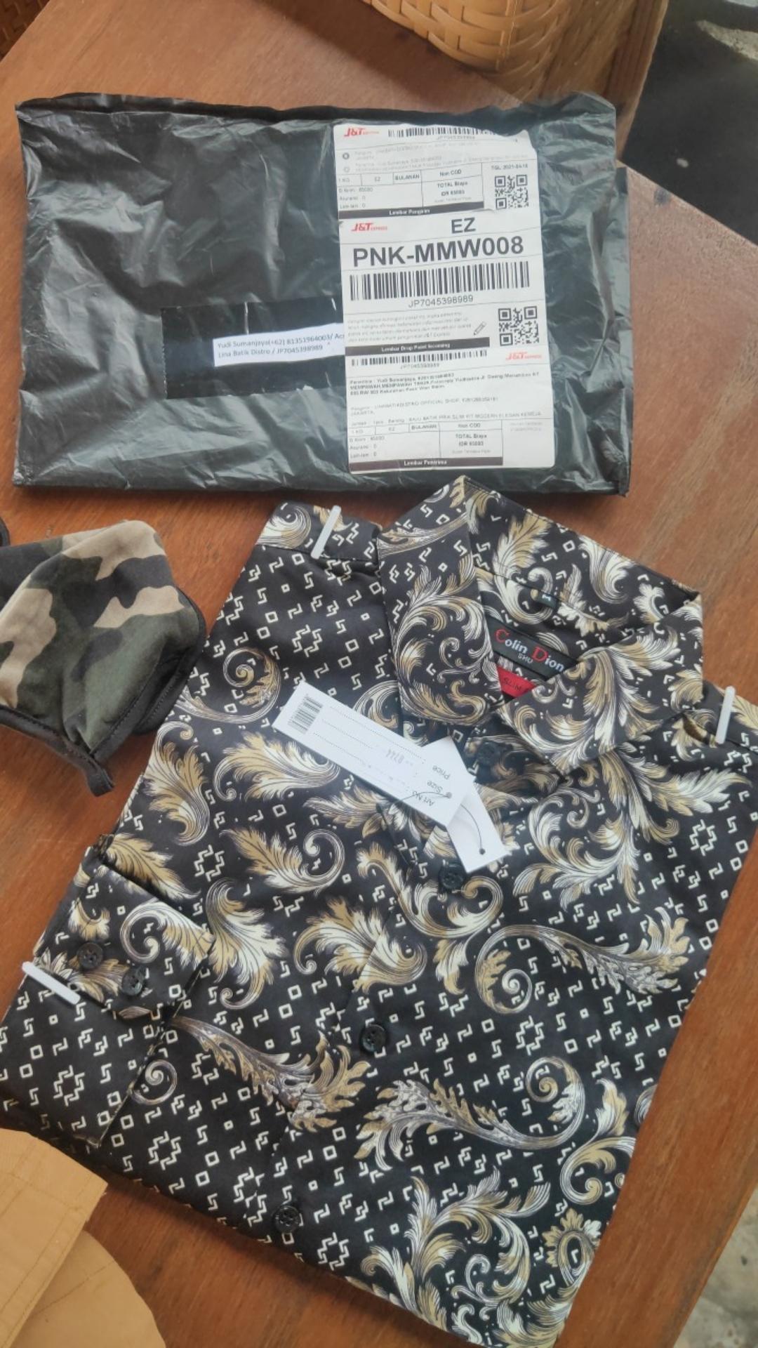 Baju Batik Pria Slim Fit Modern Elegan Kemeja Batik Pria Slim Fit Katun Premium Cbl945