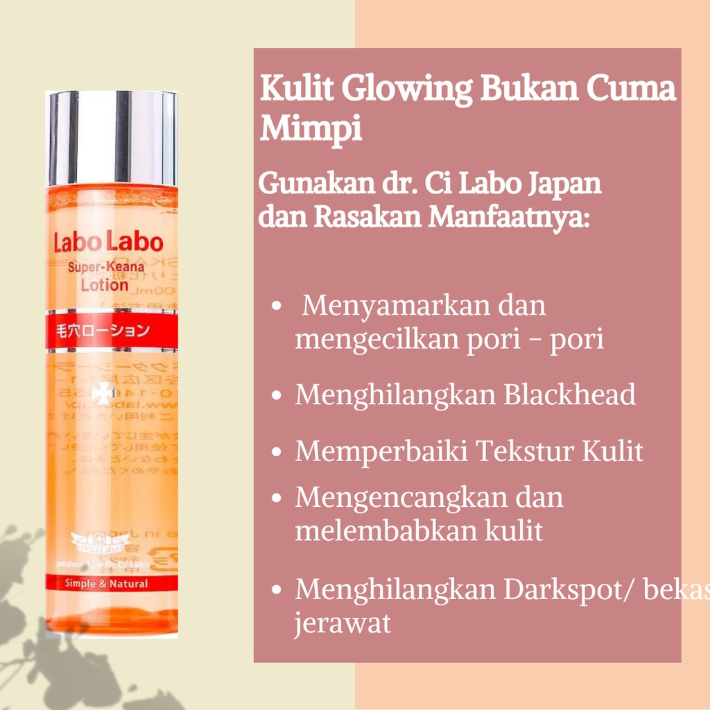 Dr.Ci:Labo Pore Shrinking Water - 100ML [MENGECILKAN PORI-PORI DAN MENGHILANGKAN KOMEDO]