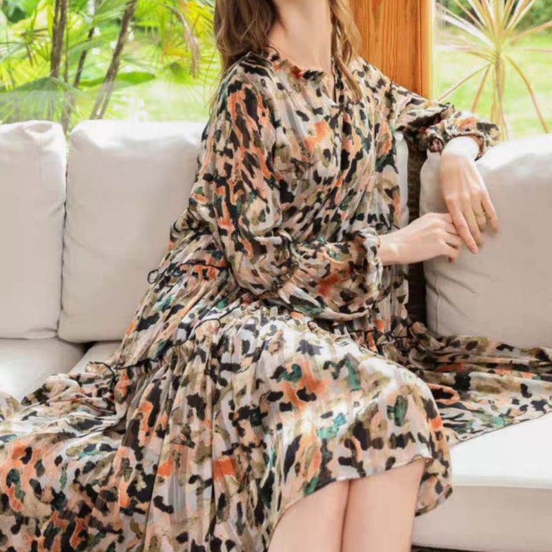 MDLV ~ 1770# Leonora Loose Dress Premium Korea Dress jumbo Fashion Import