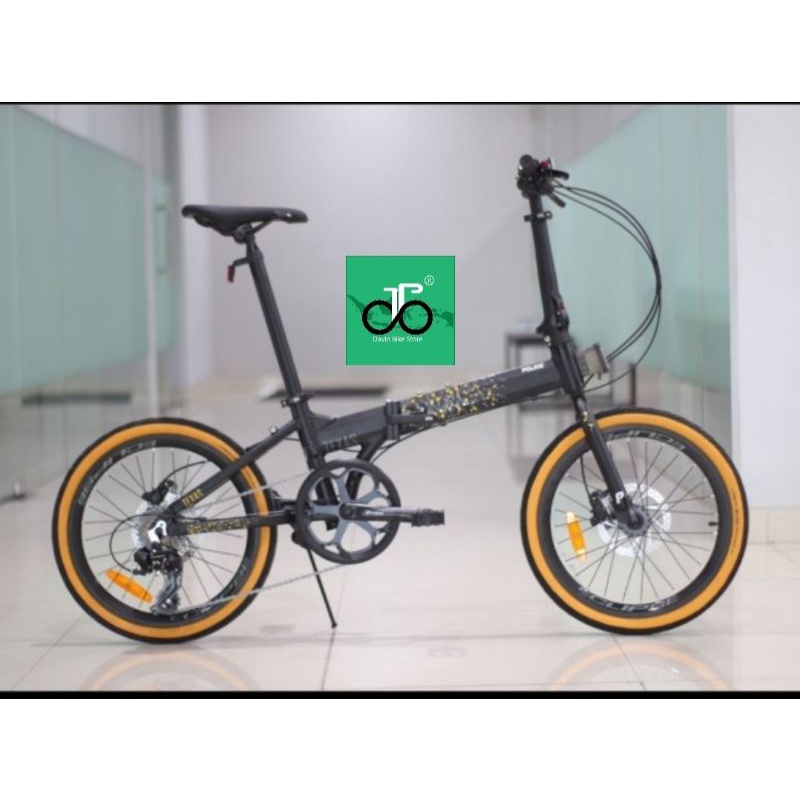 Sepeda Lipat 20" Element Police Texas New 2022 (8spd, hydrolic)