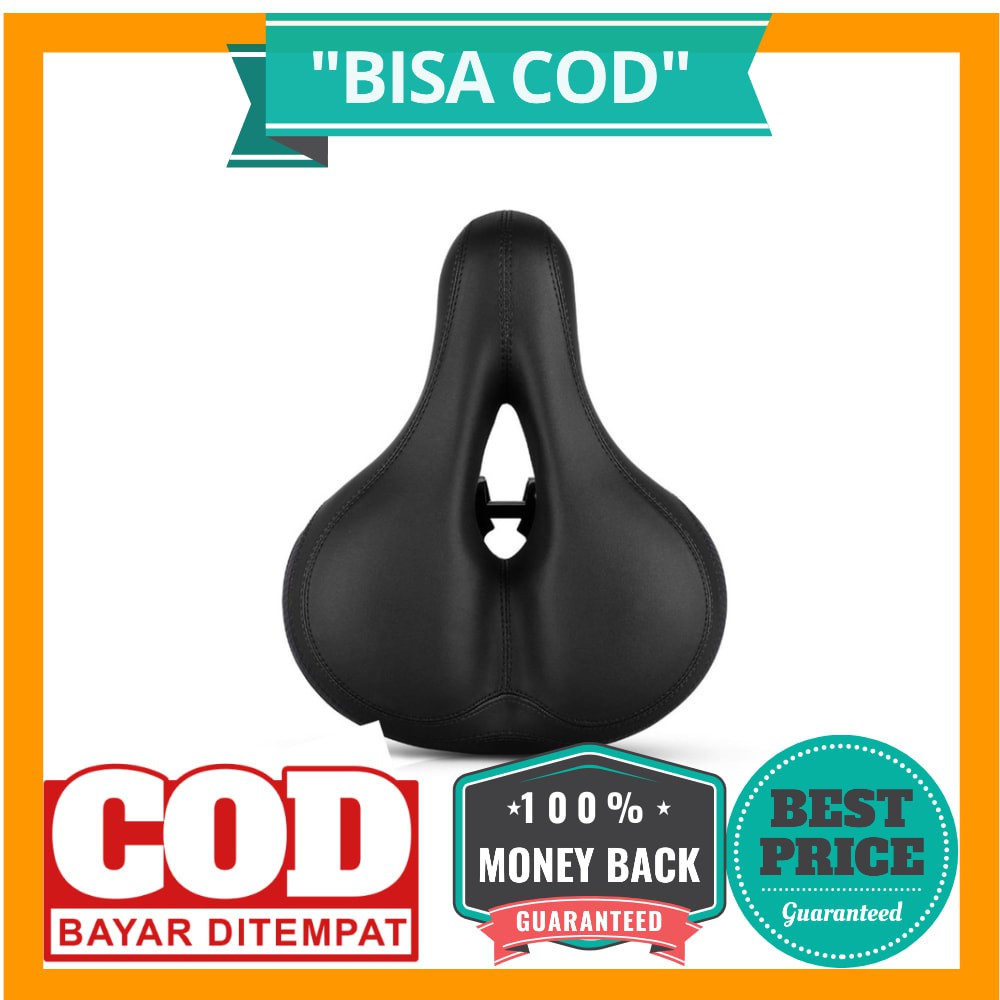 BISA COD TaffSPORT Sadel Sepeda Spring Absorber with Tail Warning Reflective Tape Big Butt - NE1119