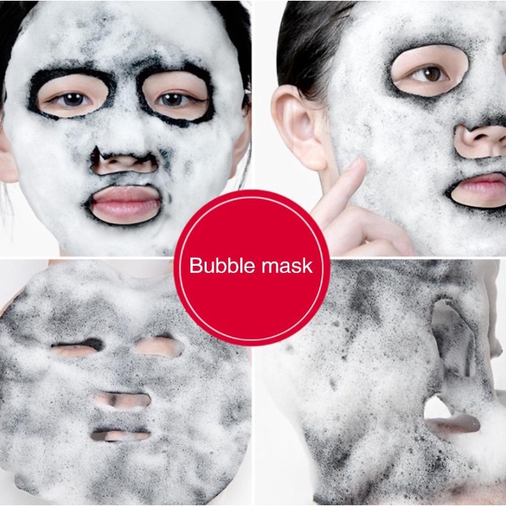 Isi 5 Pcs TERMURAH !! JOMTAM Bubble Mask Masker Wajah Gelembung Amino Oksigen / Masker Wajah Pemutih dan Glowing JOMTAM / Masker Wajah Viral Masker Komedo Sheet Mask Masker Images Bubble Mask Amino Acid Skincare Alami - Masker Wajah Organik Korea