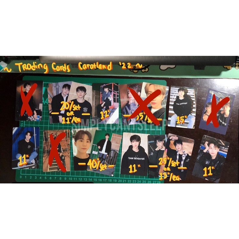 SEVENTEEN Caratland 2022 trading card hoshi scoups dokyeom the8 jun dino seungkwan woozi
