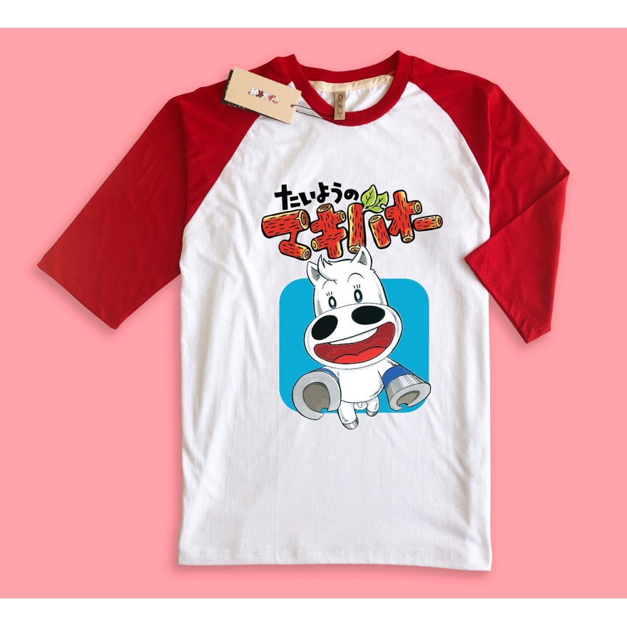 Kaos Raglan Anime Makibao Kuda Jepang