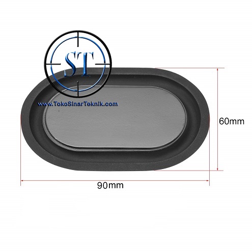 2 PCS Bass Speaker Passive 60x90mm Radiator Bass Metal Rubber Vibration 6x9cm Penambah Penguat Bass Spiker Karet