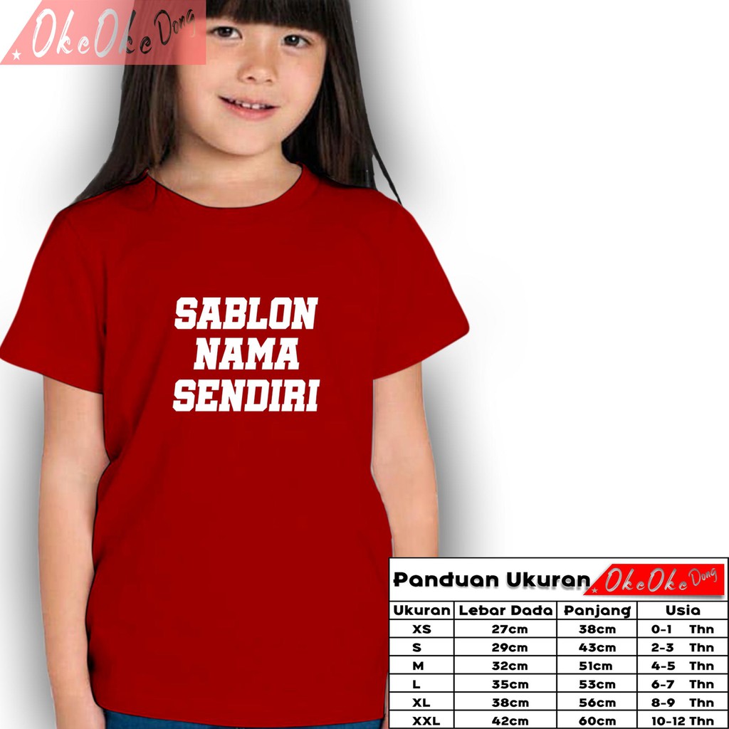 Download T-shirt// Kaos Nama Anak //Kaos Premium//Kaos Distro //Distro Anak//Baju Anak | Shopee Indonesia
