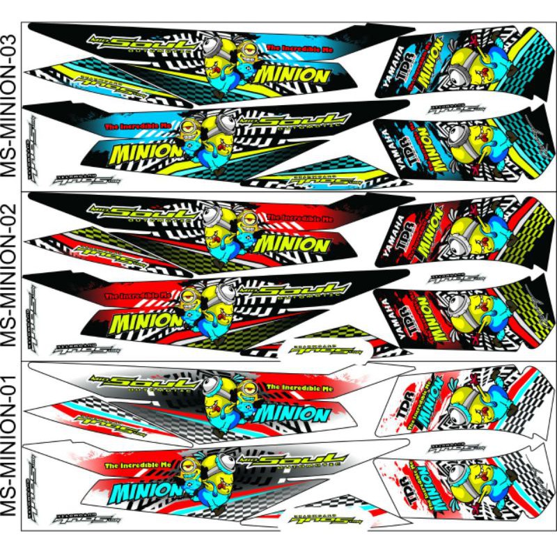 Striping Mio Soul Variasi Sticker Stiker Scotlite Skotlet Motor Body List Skotlet List Motor Li List