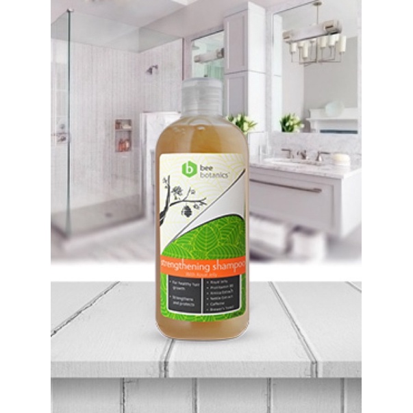 BEE BOTANICS STRENGTHENING SHAMPOO WITH ROYAL JELLY CEGAH ANTI RONTOK LEPEK PENUMBUH RAMBUT ALAMI