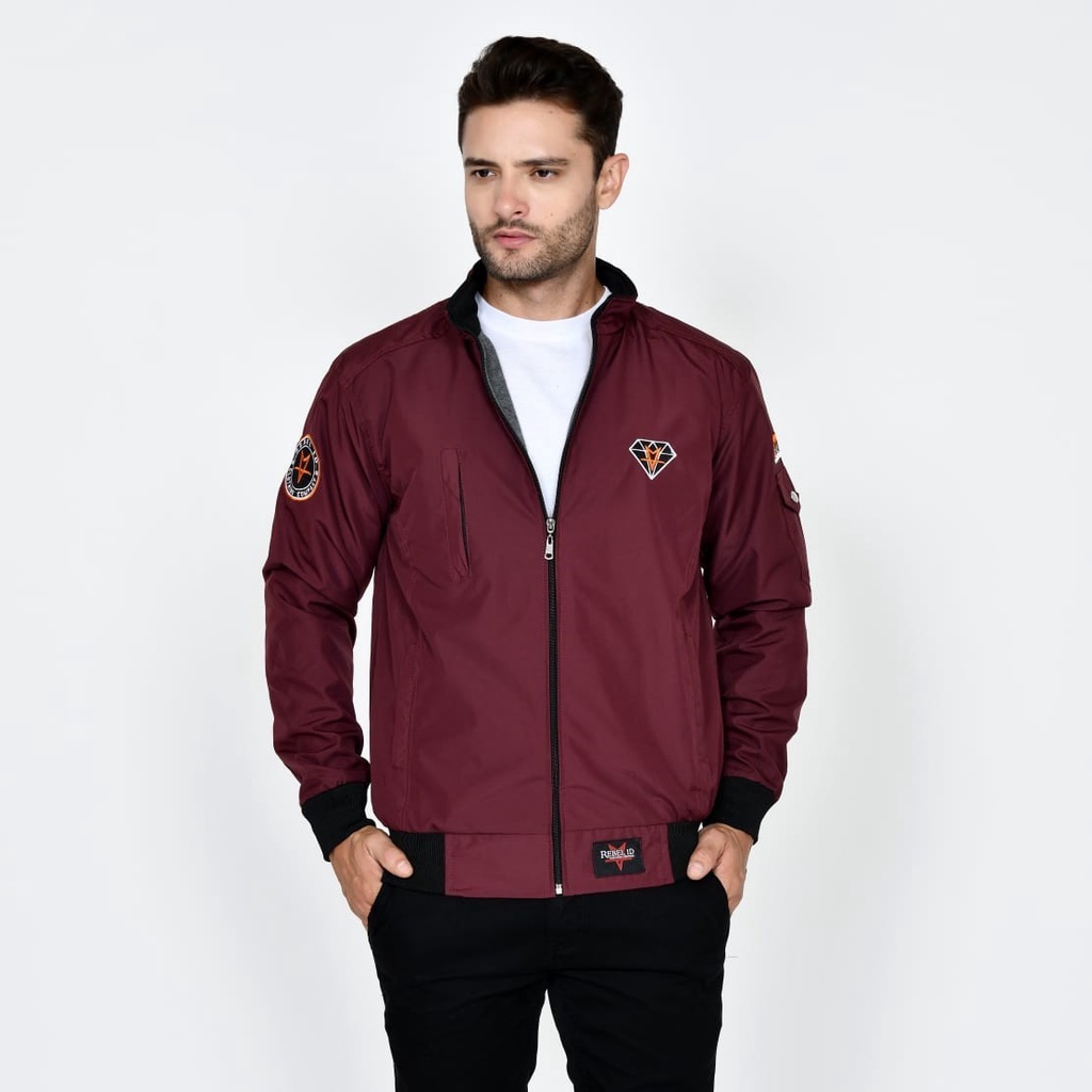 JD - JAKET BOMBER PRIA CASUAL DIAMOND / JAKET BOMBER PRIA ANTI AIR PREMIUM ORIGINAL REBEL ID