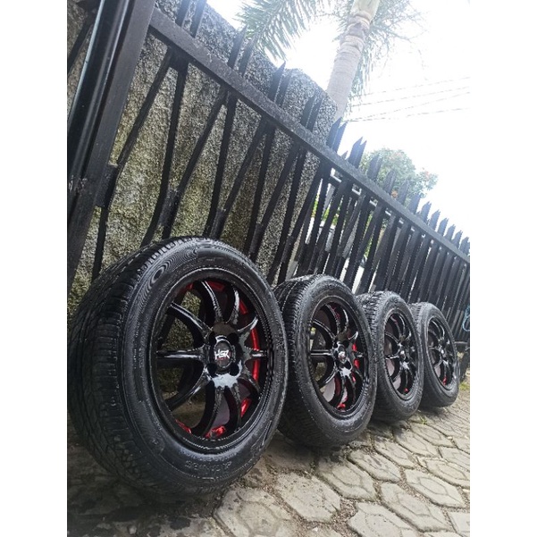 4 Velg R15 PCD 100+Ban 185/60 Layak pakai