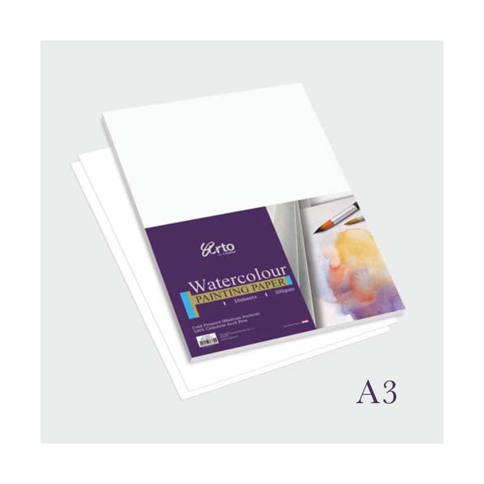 

Kiky Sketch Book - Papan Tulis Gambar - Lyra Sketch Book Arto Watercolour Paper Pack A3 (300 Gsm,