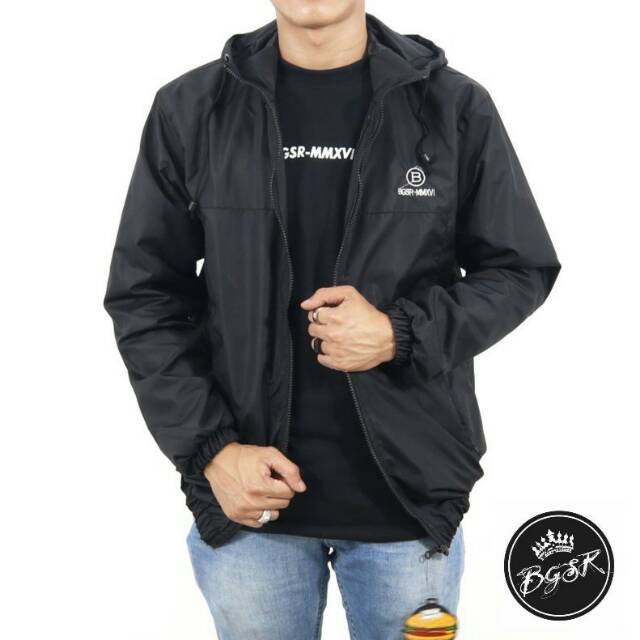 jaket parasut bordier simple jaket parasut pria