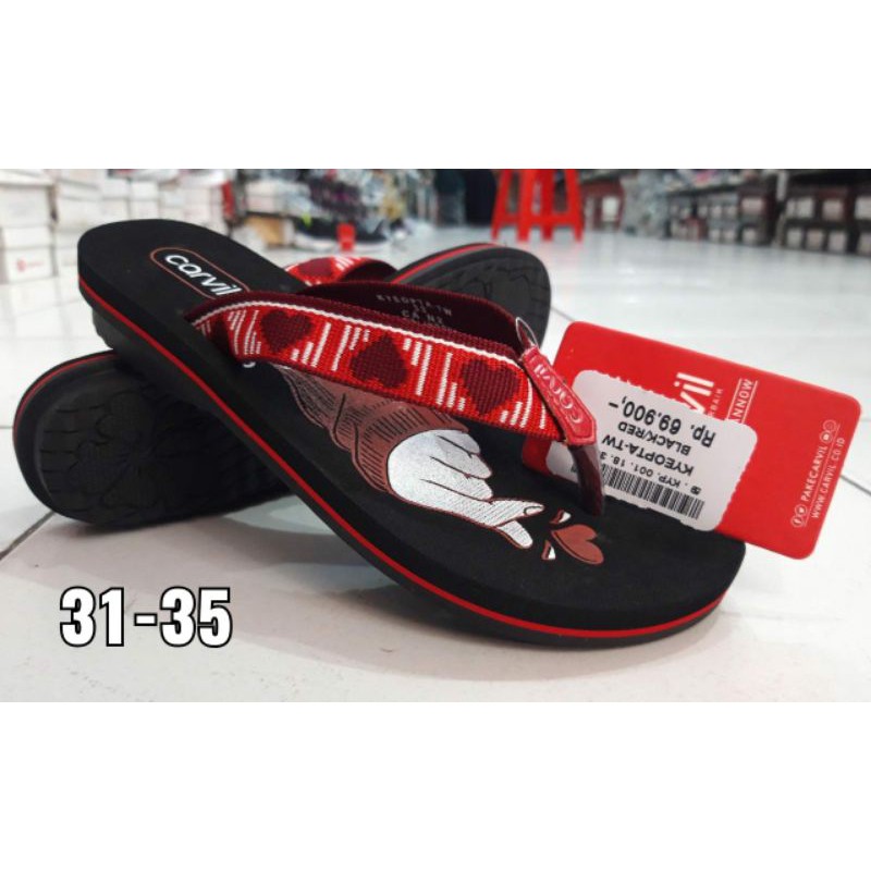 sandal carvil anak/sandal jepit carvil / jepit carvil ori kekinian/