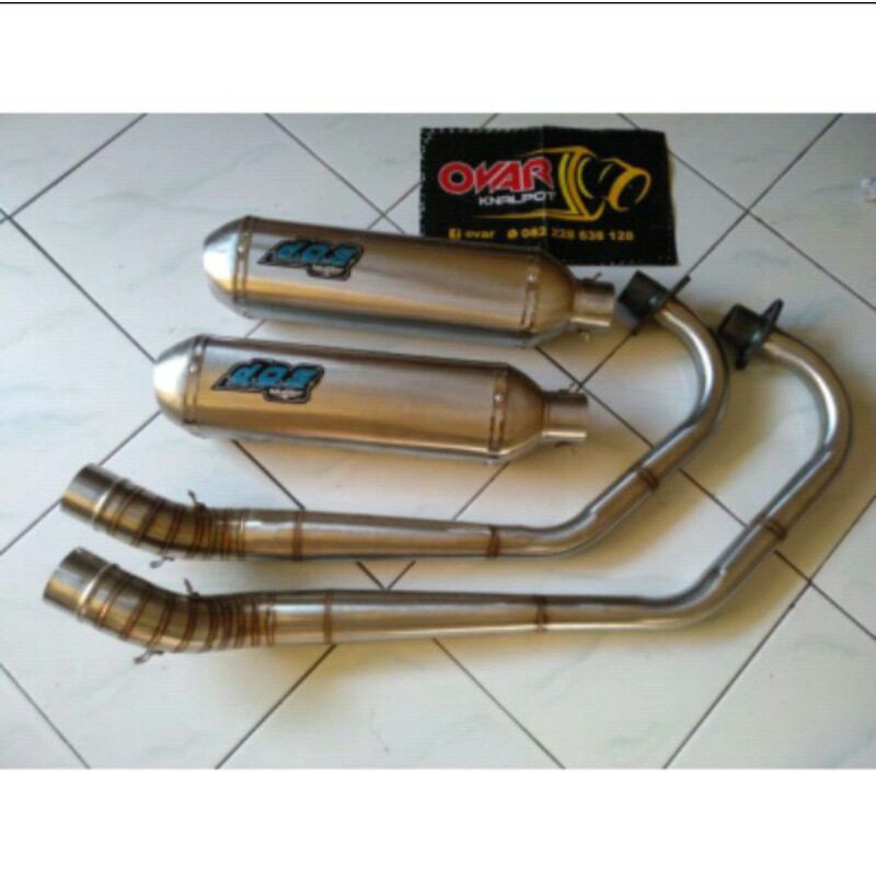 knalpot DOS kapsul leher paten Tiger Mega pro GL pro CB