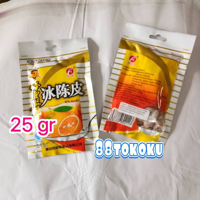 

Manisan kulit jeruk madu manis 25gr