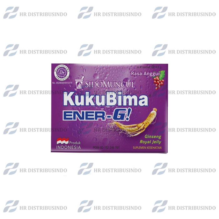 

MINUMAN SUPLEMEN KUKU BIMA ANGGUR 4,5 Gram isi 6 box