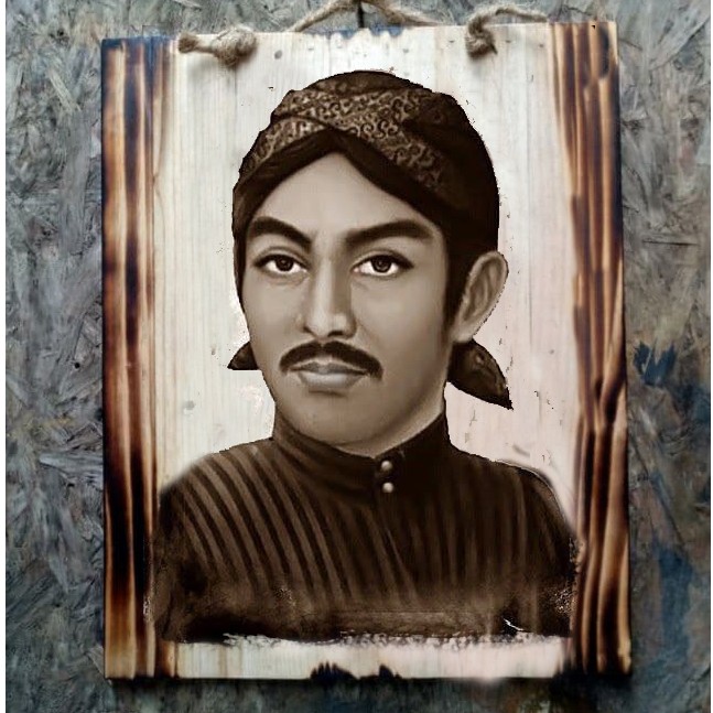 HIASAN DINDING LUKISAN SUNAN KALIJAGA PAJANGAN ISLAMI VINTAGE DEKORASI  JATIBELANDA