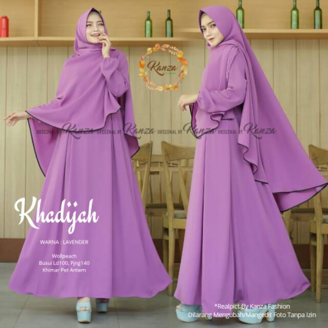 Khadijah syari lavender kanza