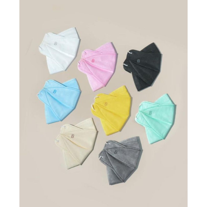 Disposable Mask, Monogram Mask Buttonscarves