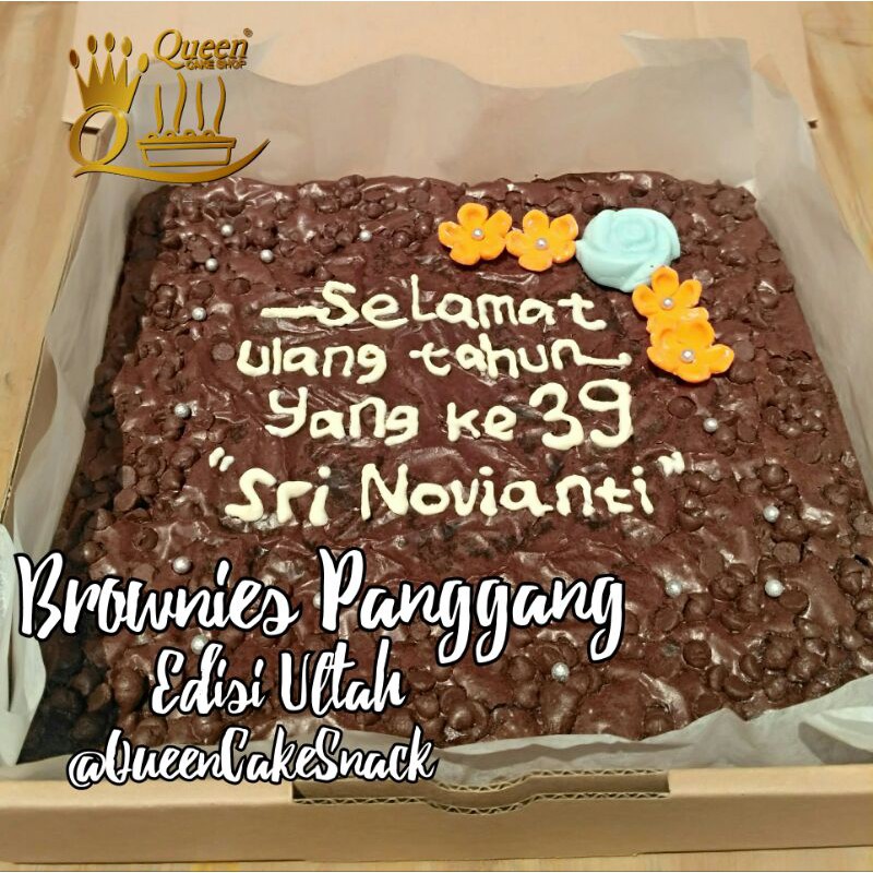 Kue Ulang Tahun Fudgy Brownies Panggang Edisi Ulang Tahun Kue Ultah Murah