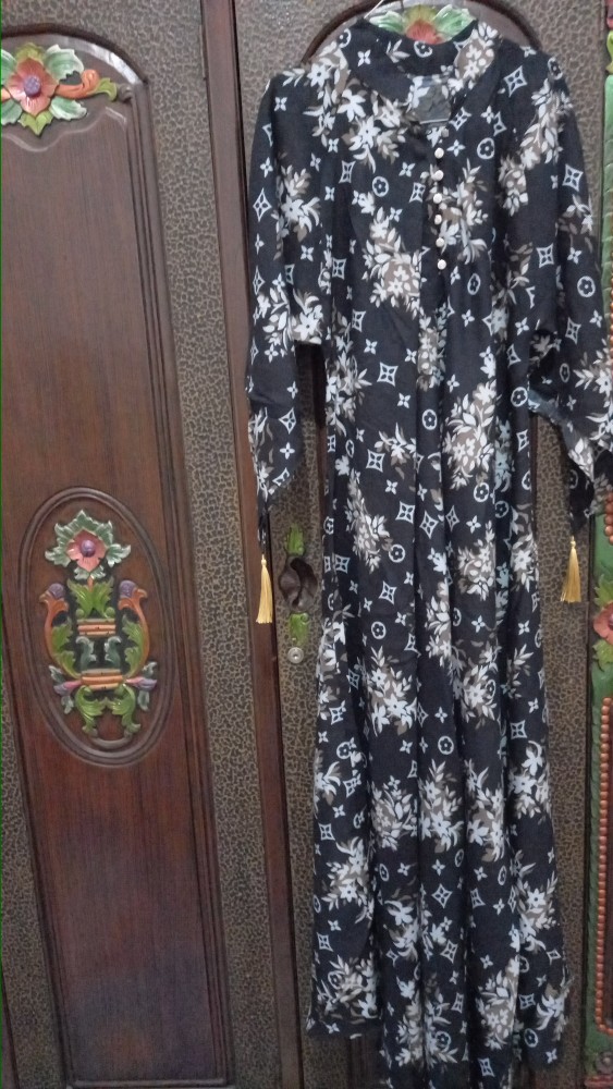Faraza Syafara Ori Disha (gamis Batik Rayon Jumbo)