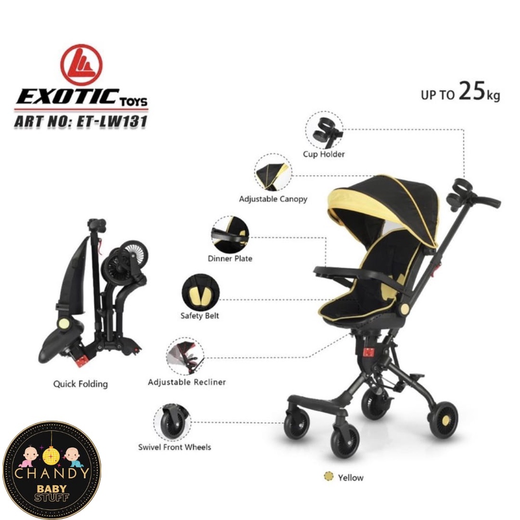 MAGIC STROLLER BABY EXOTC LW 131( ADJUSTABLE SEAT )