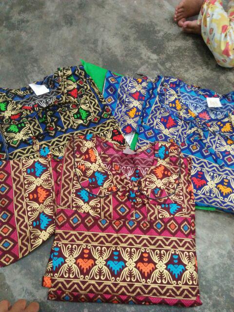 Couple Batik Prada Emas Bagan Api Size M, L, Xl, Xxl