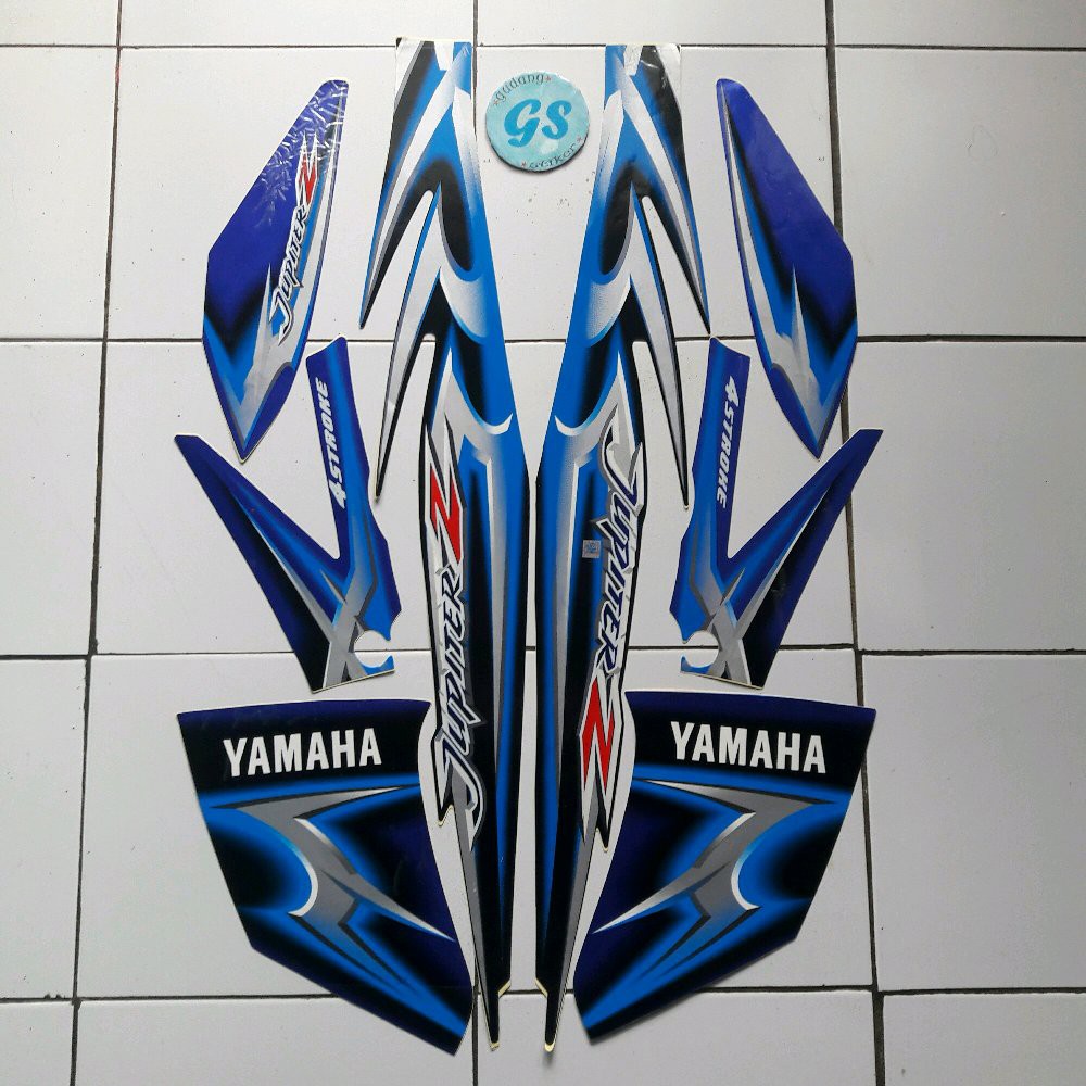 Variasi striping jupiter z cw 2006 hitam-biru