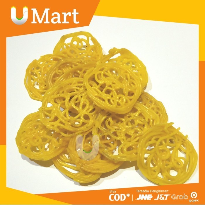 

PROMO U Mart - Kerupuk Mie Kuning 1kg Krupuk Asinan Kecil Sedang Mentah