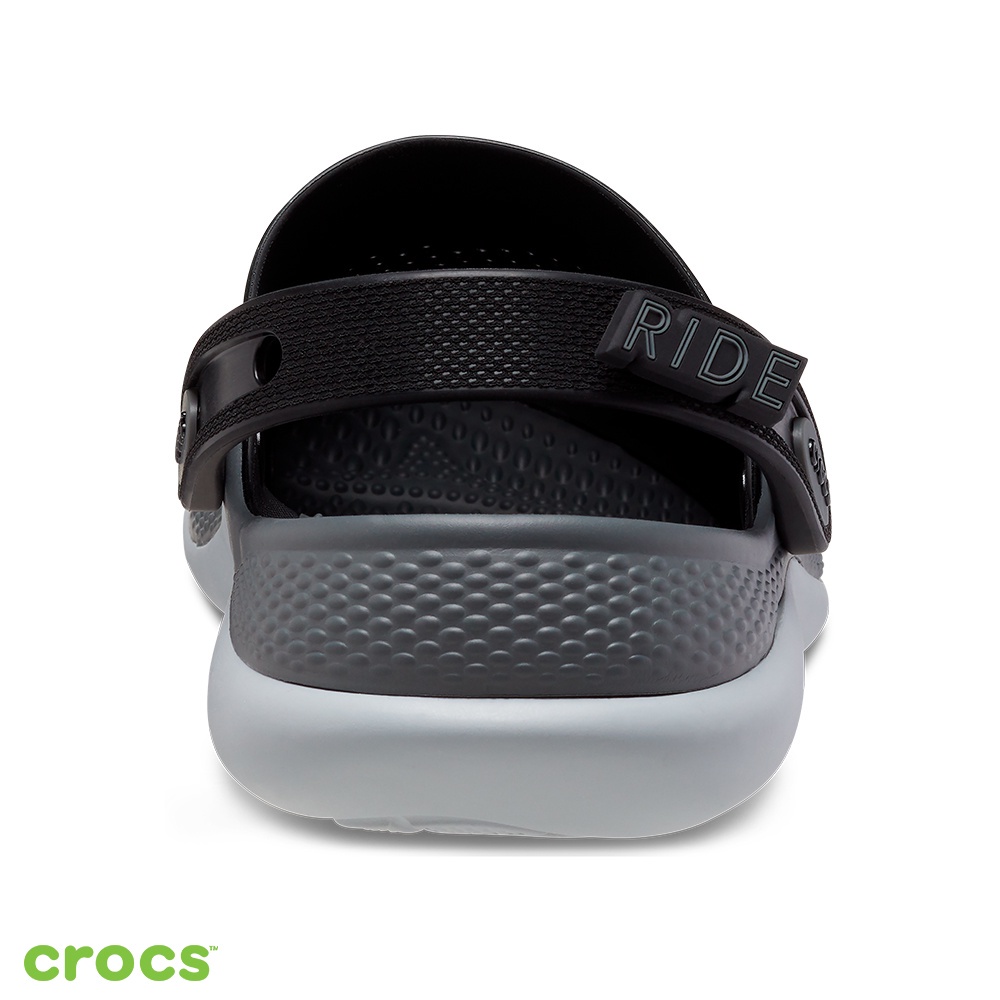 Crocs Literide 360  / Sandal Pria / Sandal Wanita / Sandal Karet / Sandal Anti Air - Black Gray