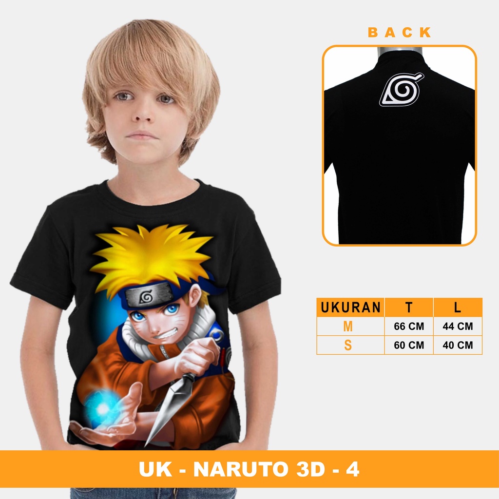 Naruto / Grosir baju anak / Baju anak murah / Kaos anak / Naruto 4