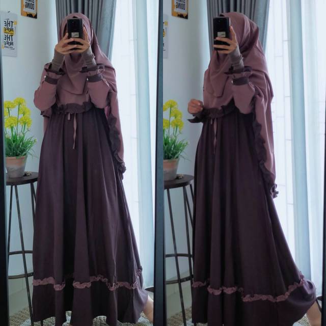 Terlaris//Termurah gamis syar'i//Gamis carissa ity crepe