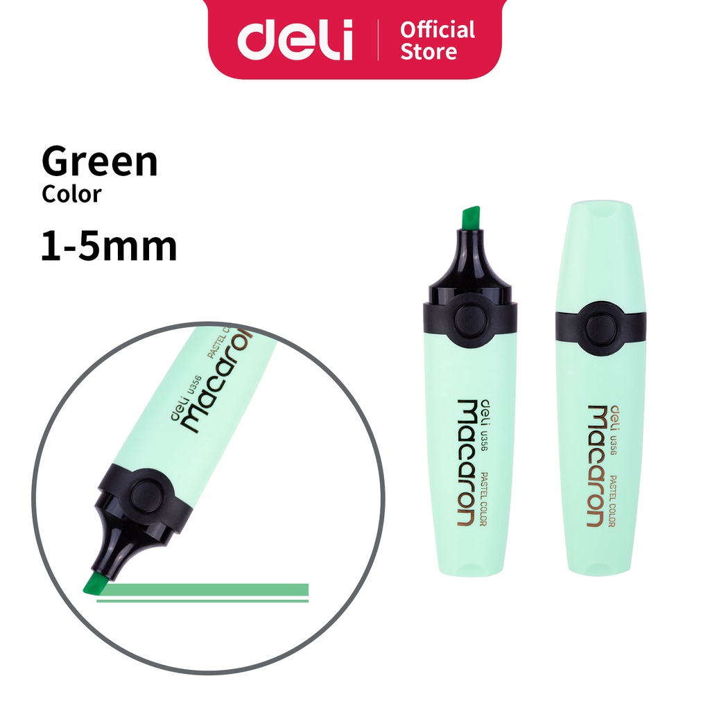 

Deli Highlighter macaron 4warna 1.5mm EU356 (PCS)
