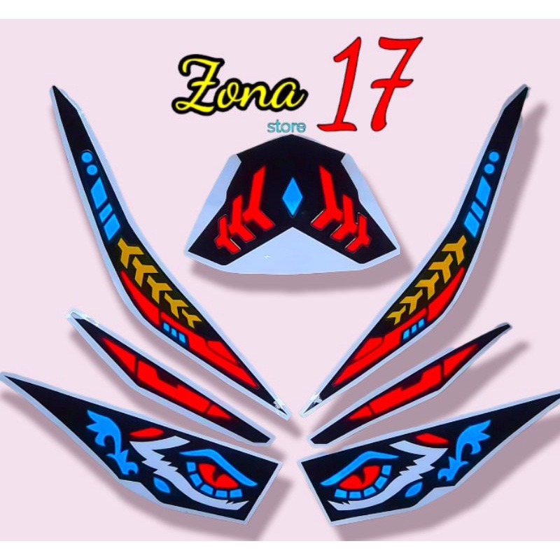 sticker lampu alis vario 125 150 led