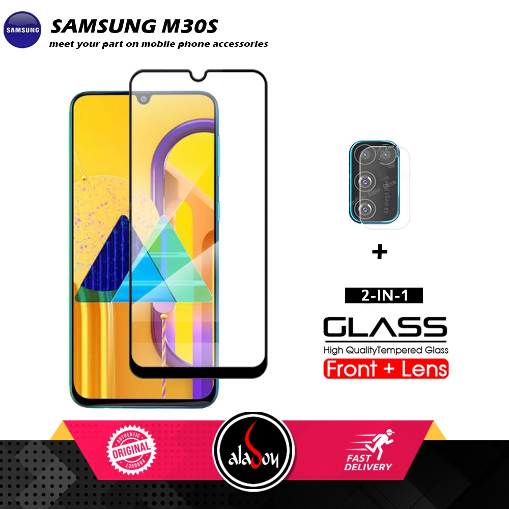 PAKET 2 IN 1 Tempered Glass Layar Samsung M30S Free Tempered Glass Camera