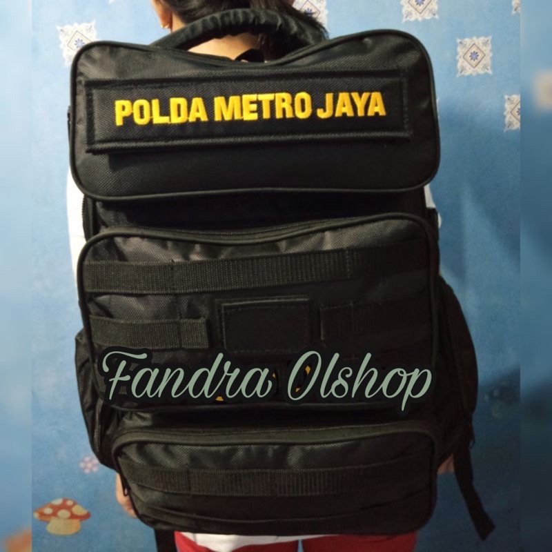 TAS RANSEL BKO HITAM POLRI BRIMOB SABHARA JATAH POLDA METRO. Kualitas Terbaik 